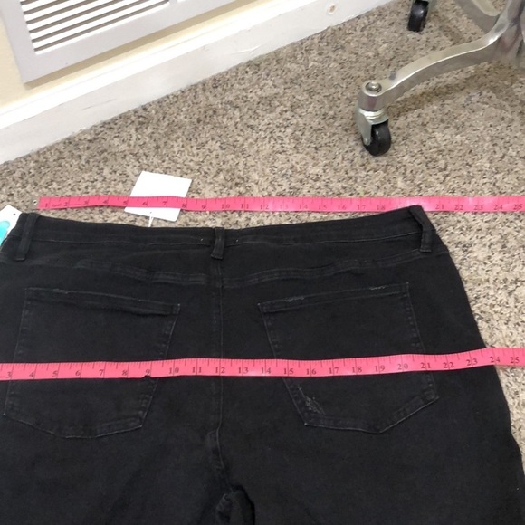 NWT Pistola Arielle Skinny Jeans 24W Midnight Special Distressed Black Denim - Picture 5 of 12